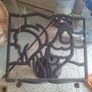 vintage cast iron cook book holder Image 3