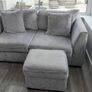Two Seater Sofa, Swivel Snuggle Chair and Footrest Image 4