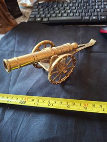 Beautiful Old Brass Cannon Postage Available or collection