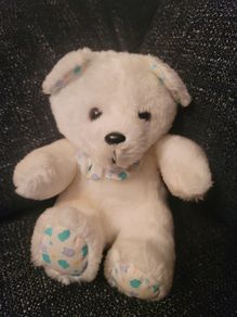 Charming Teddy Bear With Bow Tie Great Condition Soft Toy Plush