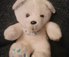 Charming Teddy Bear With Bow Tie Great Condition Soft Toy Plush
