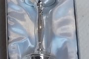 Chrome Baby Rattle Ornament