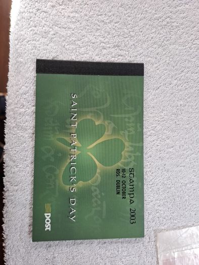 2003 Ireland St. Patrick's Day Stamp Booklet .