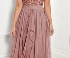 Brand New Sistaglam Rose-Gold Dress