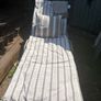 Alexander Rose ocean pearl adjustable stacking sleigh sunbed or lounger with Zara home topper Image 7