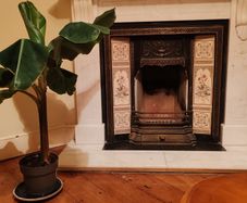 White Marble Fireplace Surround
