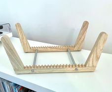 Solid Ash Record Display Stand