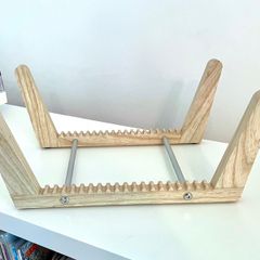 Solid Ash Record Display Stand