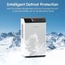 Dual Semiconductor Dehumidifier for Bathroom Basement Up to 20 with 2L Watertank, with 1.5m Drain Hose, Auto Defrost and Intelligent Humidity Control Image 4