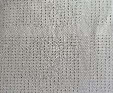 Cellular blanket white cotton cotbed Mothercare
