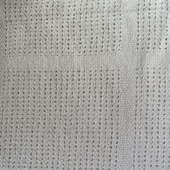 Cellular blanket white cotton cotbed Mothercare