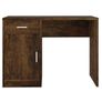 Desk with Drawer & Cabinet Smoked Oak Image 5