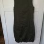 Sarah Pacini Olive/Bronze Linen/Elastine Dress (Size 1) 12 Image 3