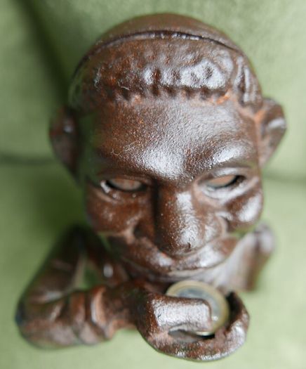 Antique Cast Iron Money Box