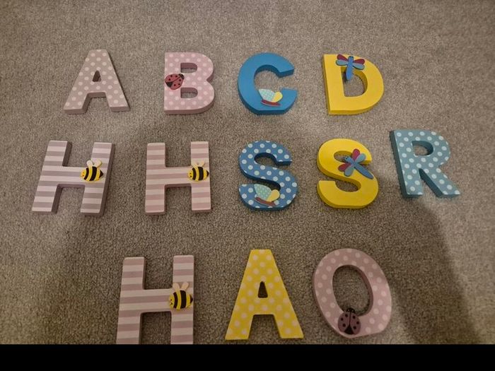 Mamam Bebe wooden letters