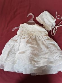 Christening dress and bonnet