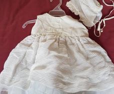 Christening dress and bonnet