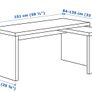 Ikea Malm Desk With Pull Out Table - White Image 4