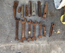 Collection of vintage spanners