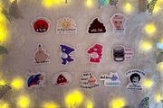 Adult humour stickers