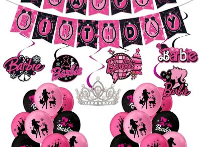 Barbie Birthday Decoration Set (25 Pieces)