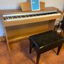 Yamaha piano and stool Image 3