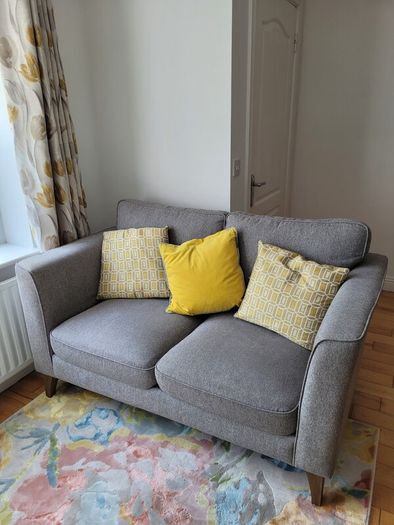 Murphy Home Furniture Charm 2 Seater Sofa. Grey Excellent Condition