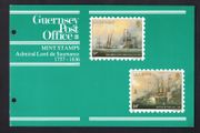 1986 Guernsey 150th Death Anniversary of Admiral Lord De Saumarez Commemorative Stamps Presentation Pack