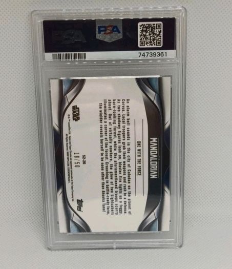 2022 Topps Chrome Star Wars Ahsoka Tano One With The Force Psa 10