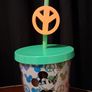 Band New: Disneyland California Fab Mickey Mouse Peace Sign Reusable Water / Drink Cup Image 4