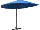 Outdoor Parasol with Aluminium Pole 460x270 cm Blue