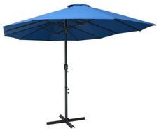 Outdoor Parasol with Aluminium Pole 460x270 cm Blue