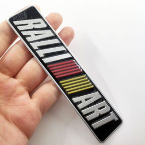 3D Metal Aluminum Car Side Fender Sticker Alloy Badge Auto Logo Rear Trunk Decals For Mitsubishi Ralliart ASX Outlander X Lancer