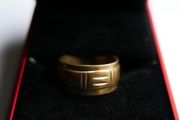 Men's 18K Yellow Gold Plated Ring size V