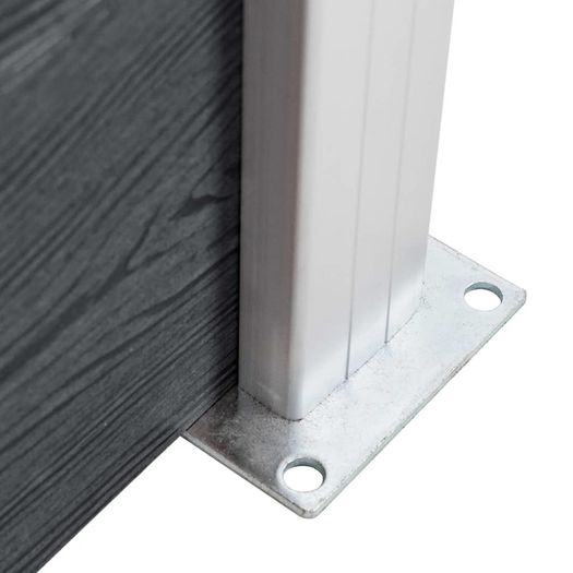 Garden Fence WPC 180x105 cm Grey