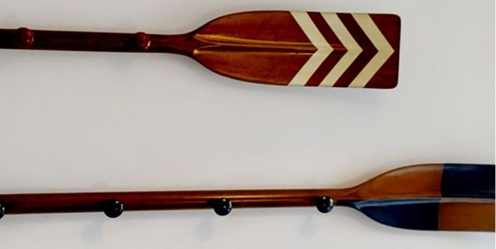 Decorative Royal Barge Oar Coat Rack