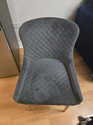 4 x Jysk Pebringe Dining Chair Grey