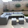 garden furniture set in grey Image 3