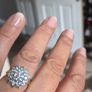 9kt gold ring, CZ Image 3