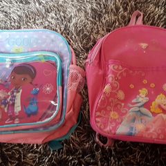 2 princess backpacks.