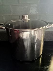 Huge stock pot.