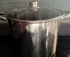 Huge stock pot.