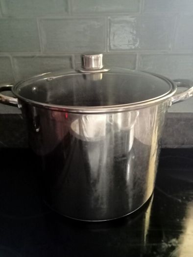 Huge stock pot.