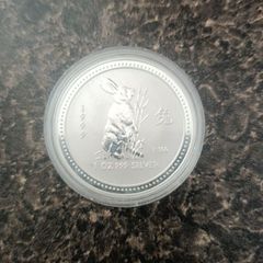Rare 1999 Lunar Series 1 .Year of the Rabbit Silver Bullion Coin