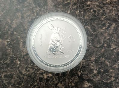 Rare 1999 Lunar Series 1 .Year of the Rabbit Silver Bullion Coin