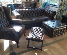 Saxon Leather sofa and Furniture Suite