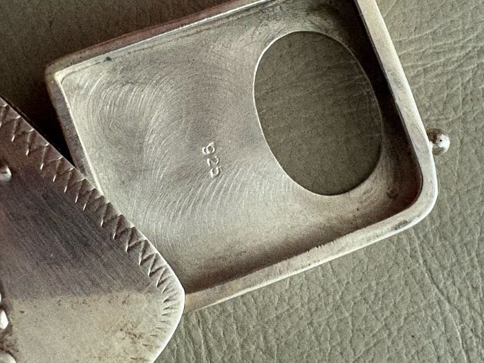 Silver stamp holder box