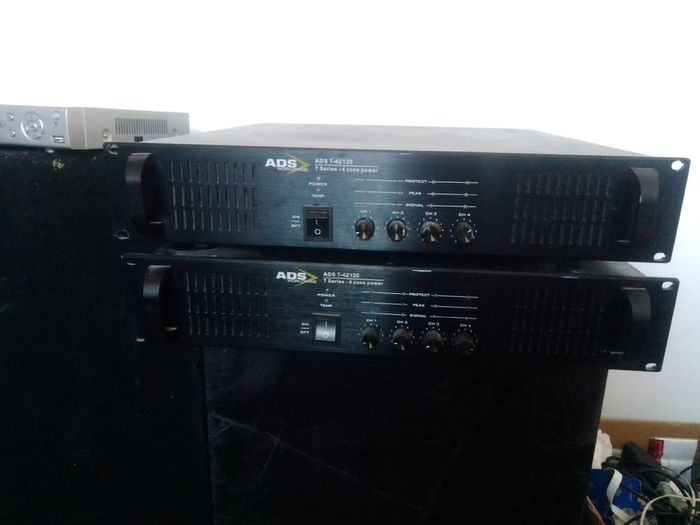 2 ADS 4x120watt channel amplifiers 150 each