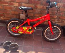 14 inch red bike