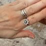 3 silver rings set Image 4